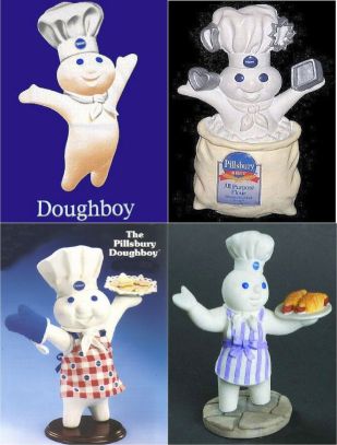 PILLSBURY DOUGHBOY LG 4PK MAGNETS   VERY NICE AND UNIQU  